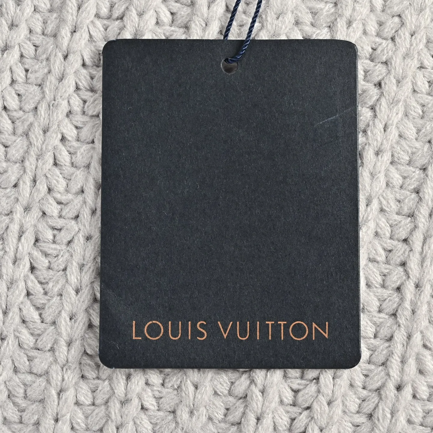 Louis Vuitton/Louis Vuitton embroidered logo contrast stitching knitted sweater jacket